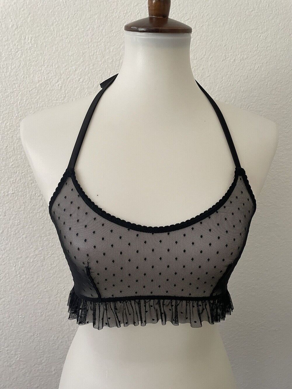 Savage Fenty Bralette Halter Romantic Goth Whimsigoth Festival Lingerie